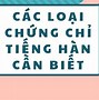 Chứng Chỉ Tiếng Hàn Klat