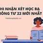 Nhận Xét Học Bạ Môn Tiếng Anh Tiểu Học